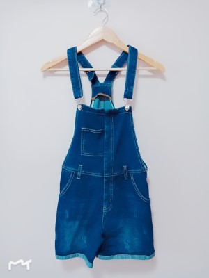 denim shorts jumpsuit